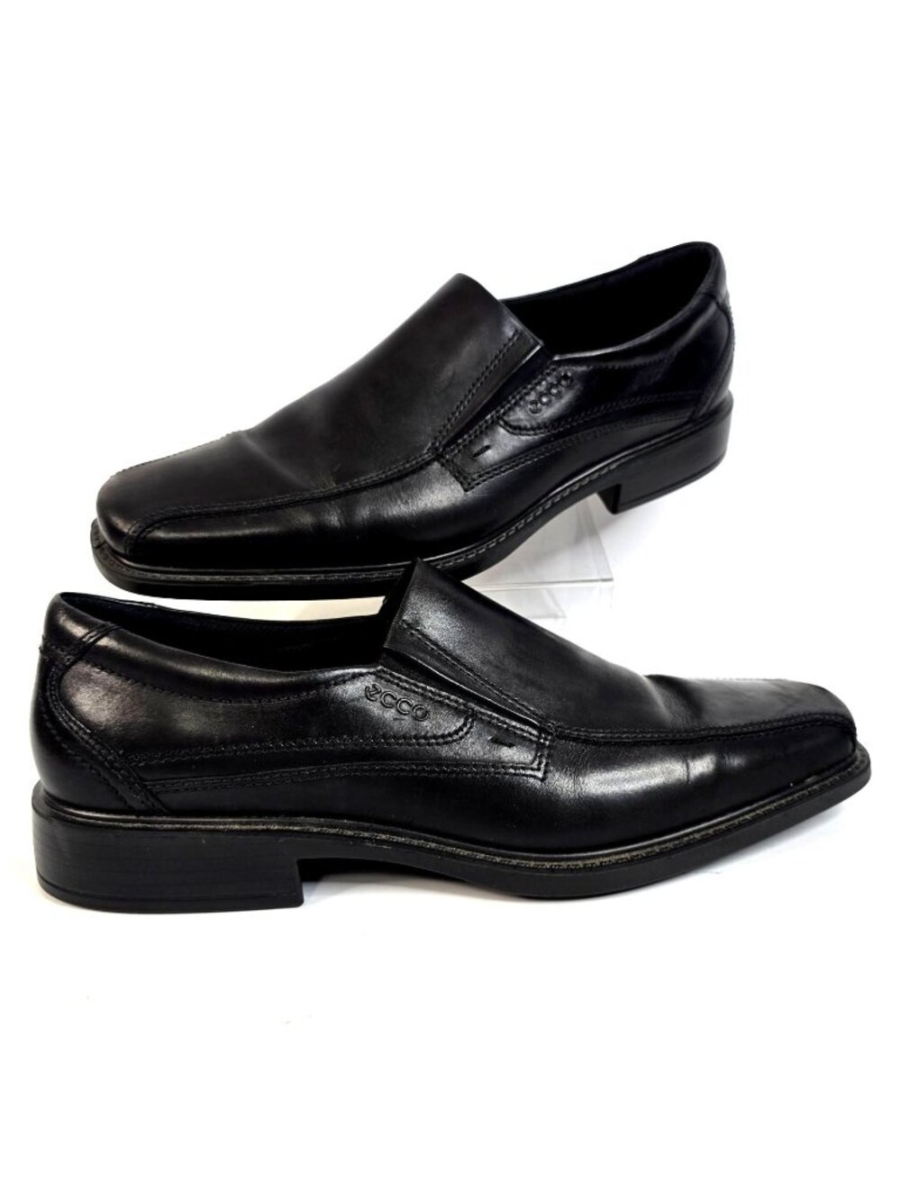 Ecco New Jersey Slip On Black Loafers Men's Size 13